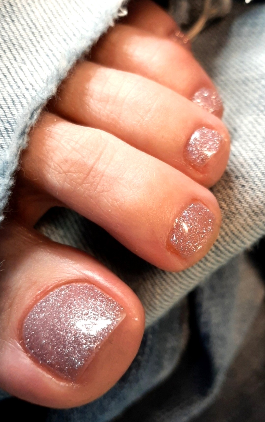 Shimmer pedicure
