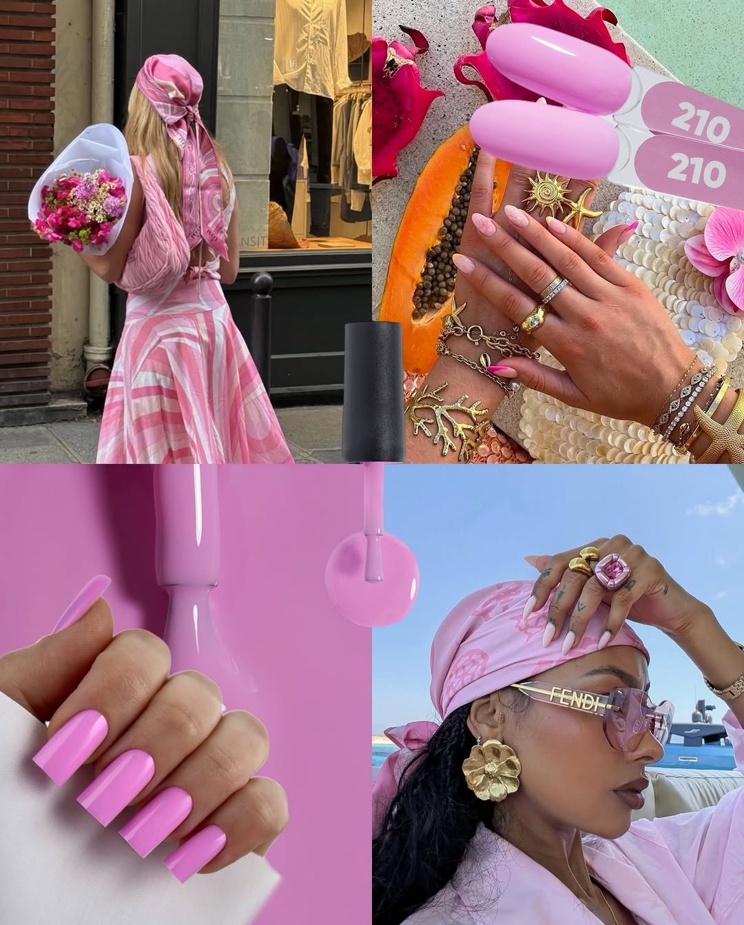 Hot-Pink-Maniküre für den Sommer